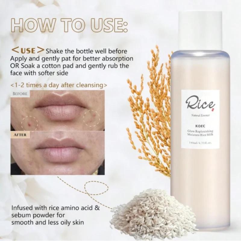 Korean Rice & Honey Skincare Set – Brightening & Firming for Women