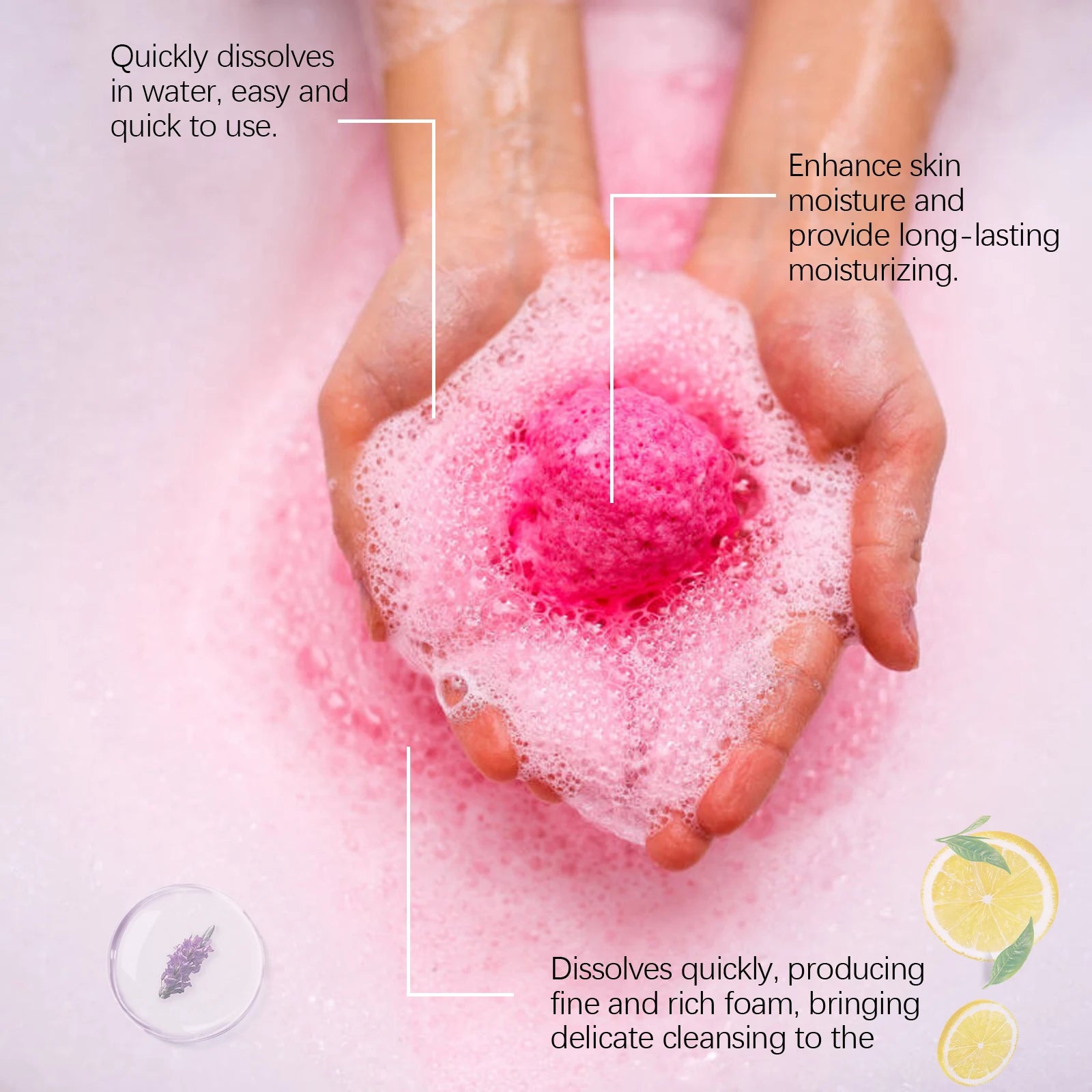 Lavender Bubble Bath Balls – Relaxing & Exfoliating Salt Bath