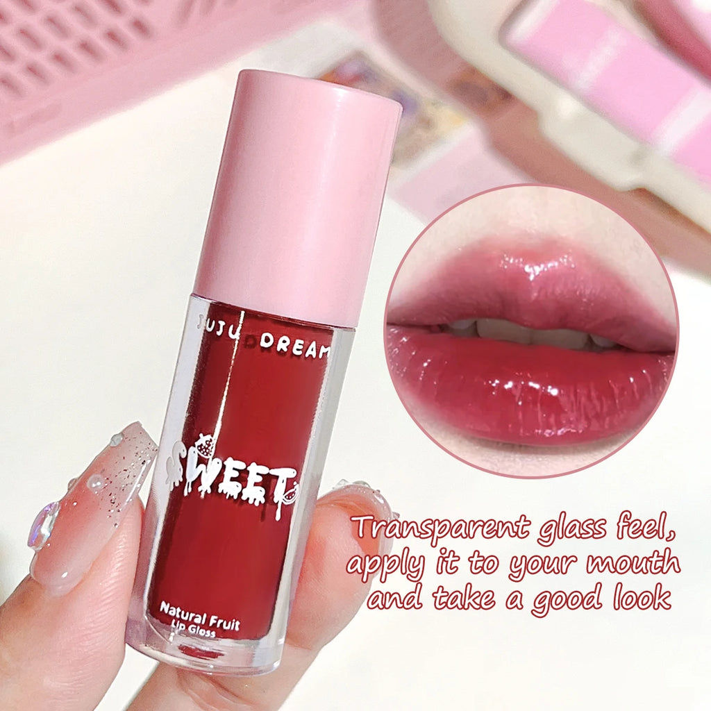 Glossy Mirror Lip Gloss – Nude, Moisturizing & Waterproof | 3 Shades