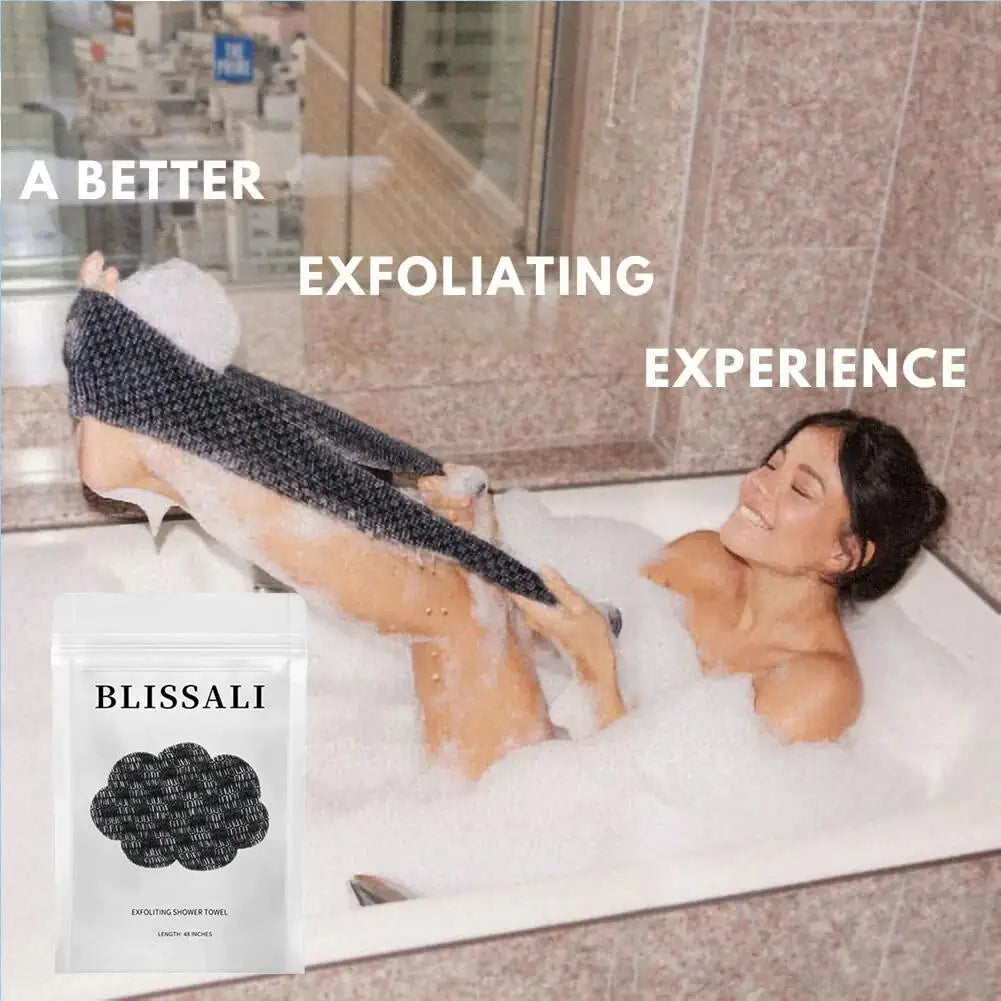 Exfoliating Bath Towel – Deep Cleansing Shower Scrub Tool