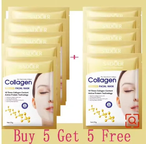 Korean Collagen Anti-Aging Facial Mask – 10pcs
