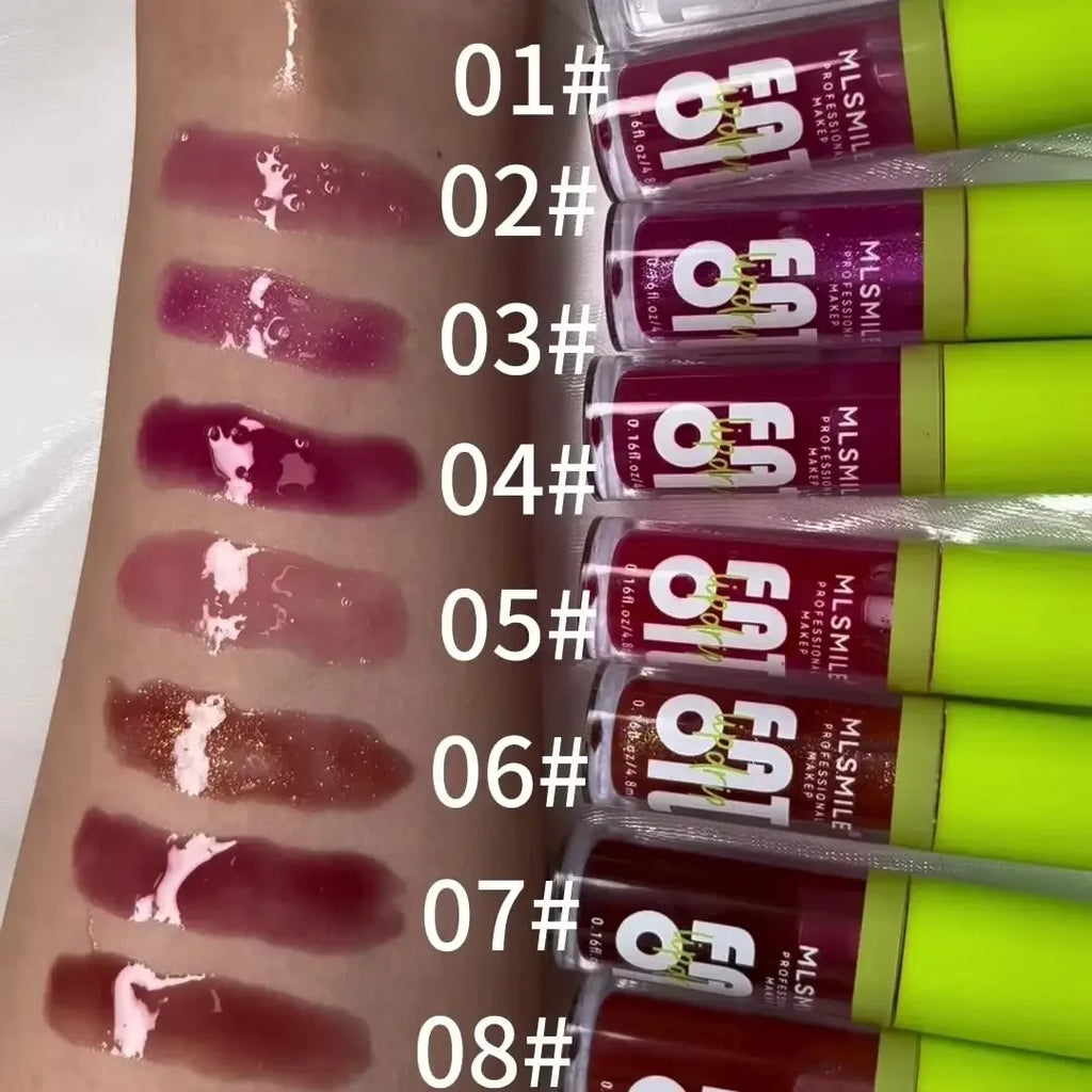 Glossy Lip Care Oil – Hydrating Plump Dewy Lips | 8 Shades