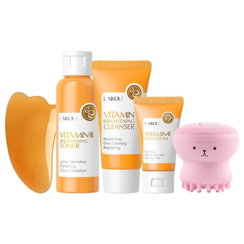 Korean Sakura Skincare Set – Hydration, Cleansing & Sun Protection