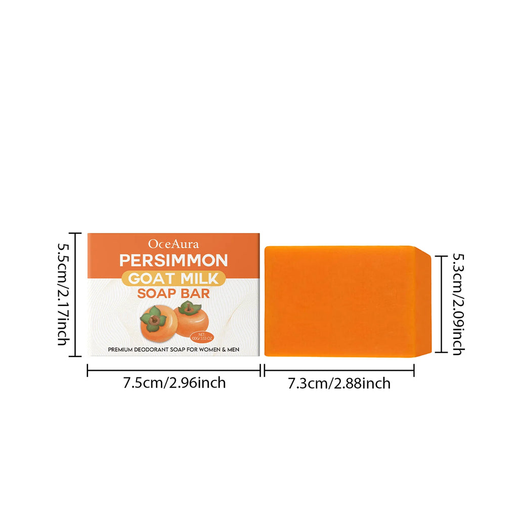 OceAura Persimmon Goat Milk Soap – Moisturizing & Fragrant