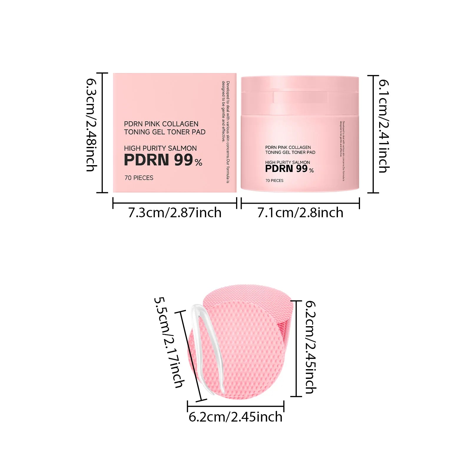 PDRN Pink Collagen Toner Pads – Hydrating Daily Care