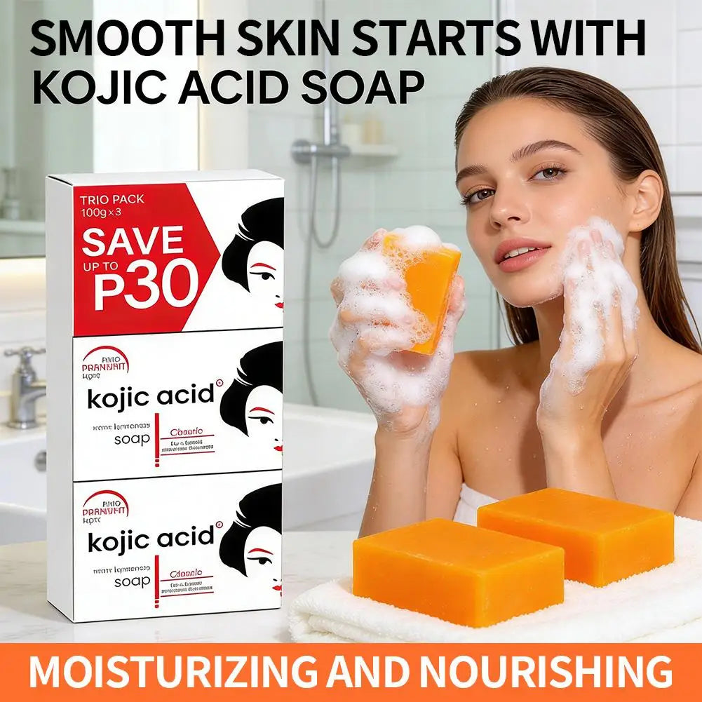 Kojic Acid Brightening Soap – Deep Cleansing & Even Skin Tone