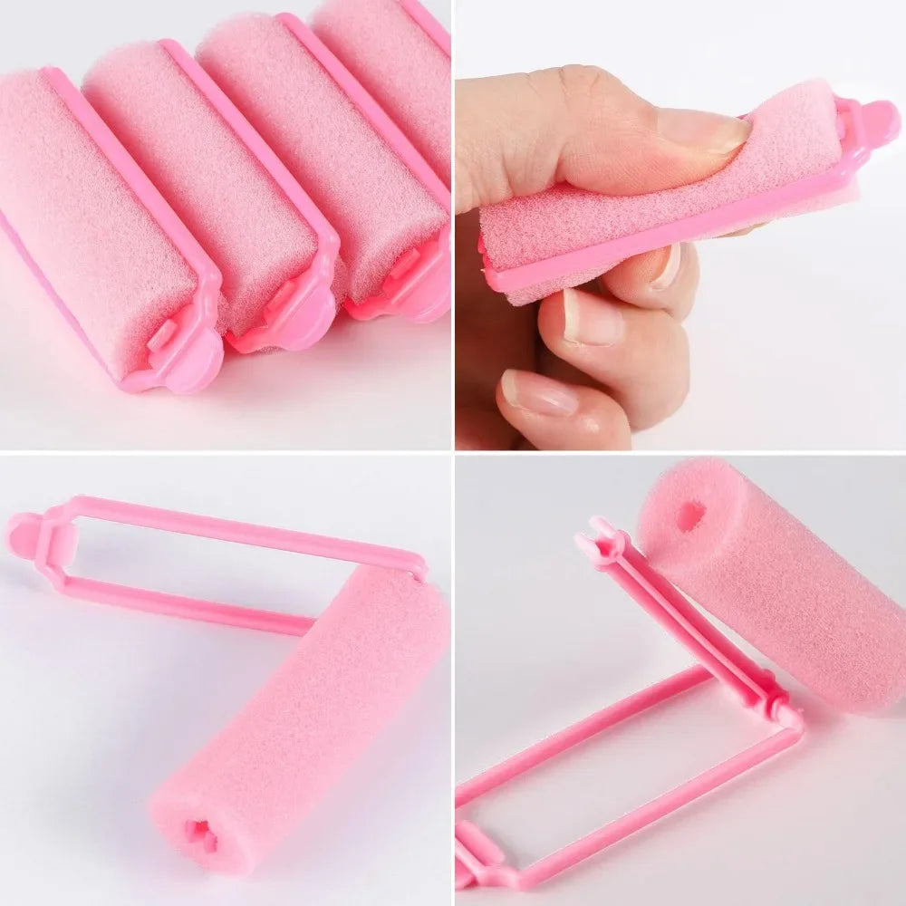 Heatless Foam Sponge Hair Rollers – Soft Sleep Curlers for Effortless Curls