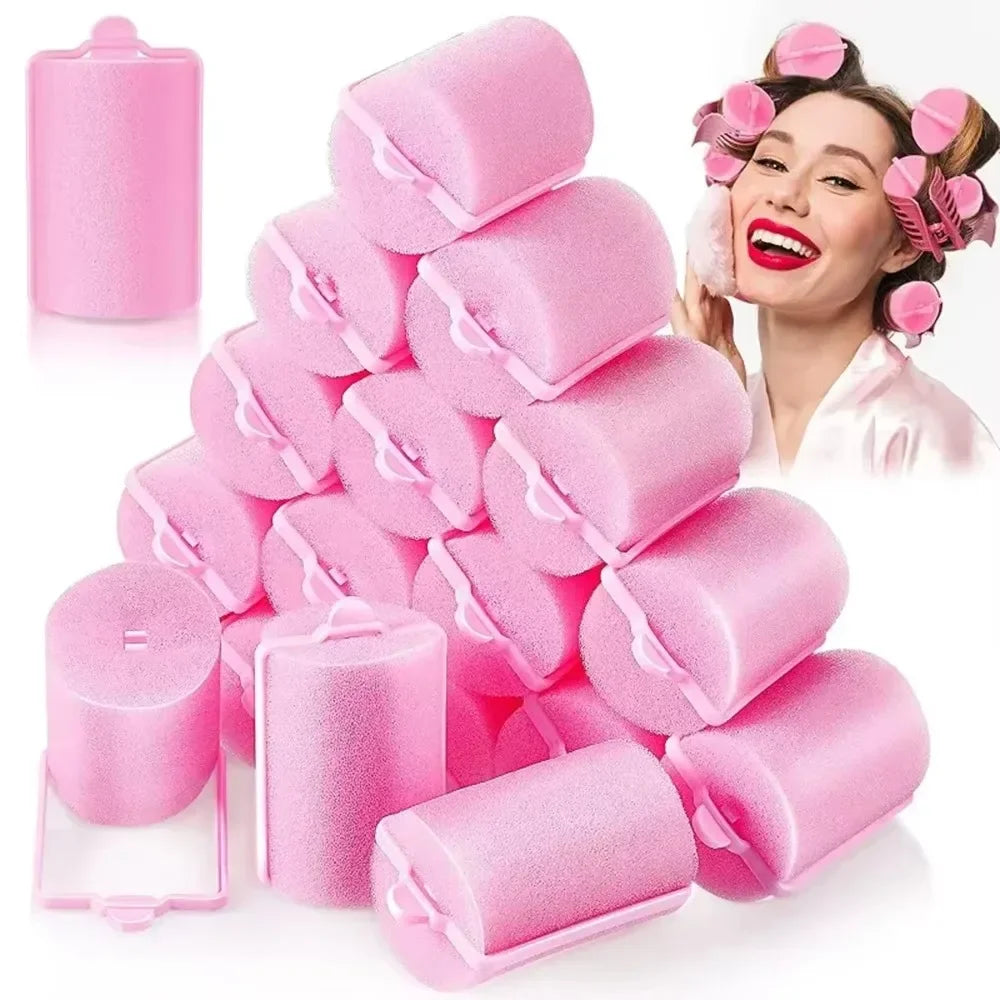 Heatless Foam Sponge Hair Rollers – Soft Sleep Curlers for Effortless Curls