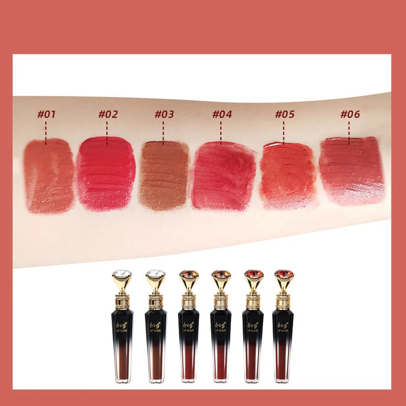 Velvet Matte Lip Gloss – Waterproof & Long-Lasting | 6 Shades