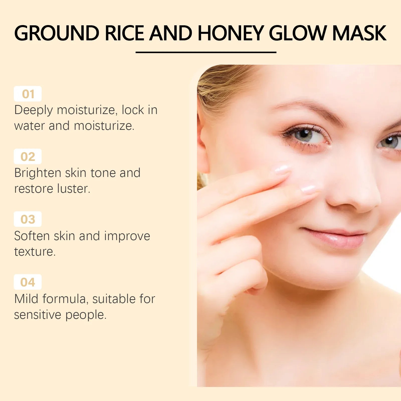Korean Rice & Honey Skincare Set – Brightening & Firming for Women