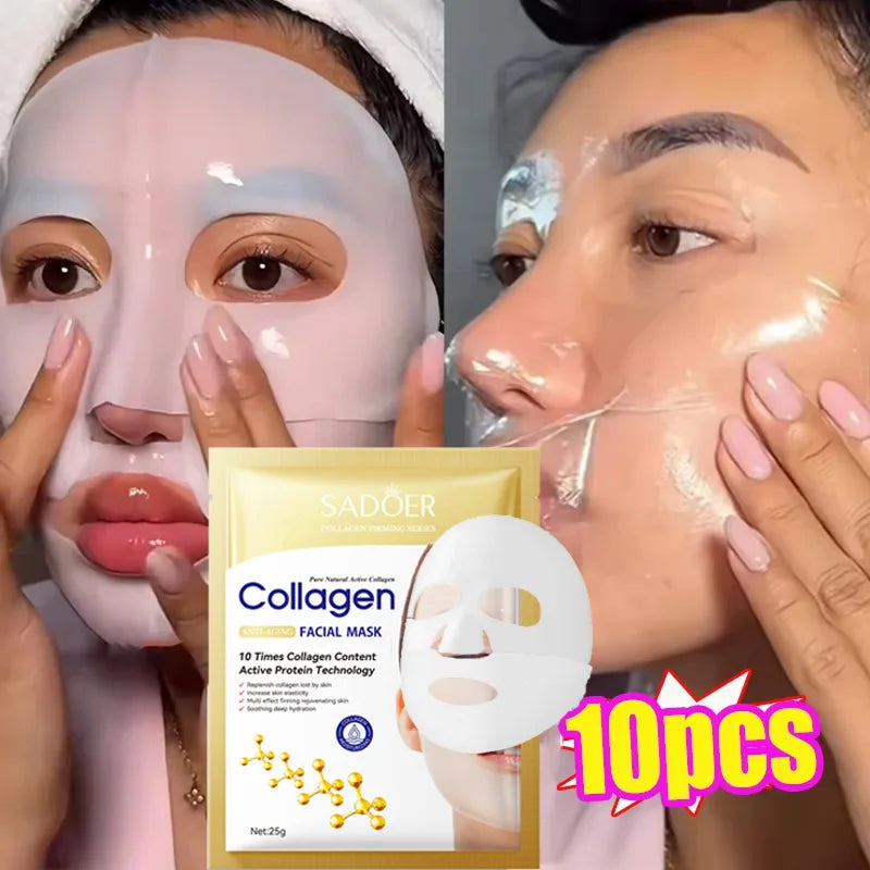 Korean Collagen Anti-Aging Facial Mask – 10pcs