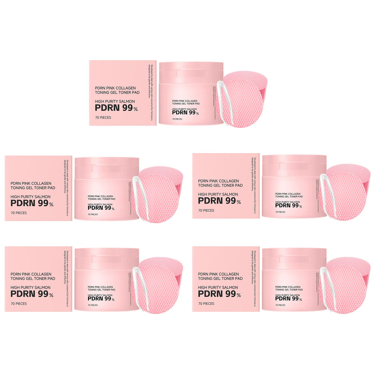 PDRN Pink Collagen Toner Pads – Hydrating Daily Care