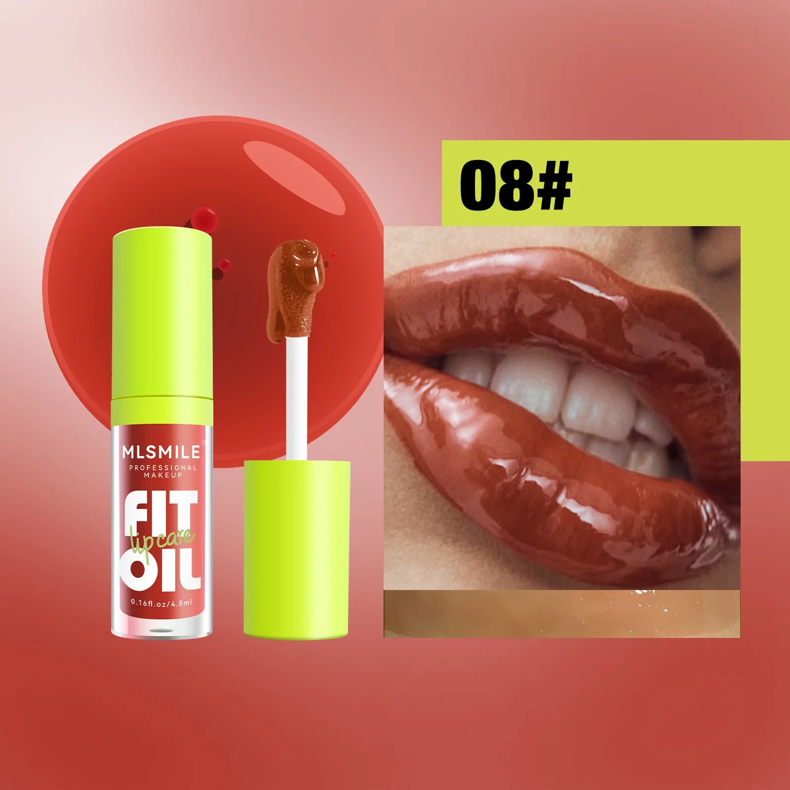 Glossy Lip Care Oil – Hydrating Plump Dewy Lips | 8 Shades