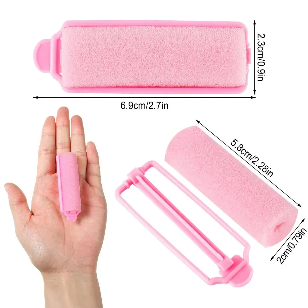 Heatless Foam Sponge Hair Rollers – Soft Sleep Curlers for Effortless Curls