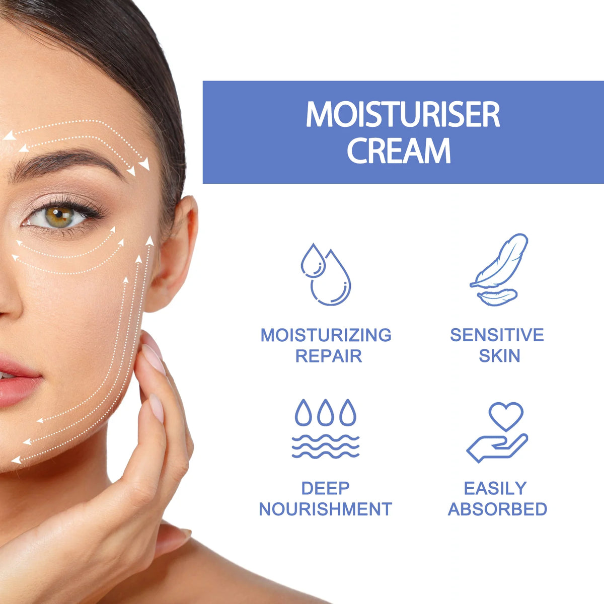 Ceramide Face Cream – Hydrating Moisturizer, 80ml