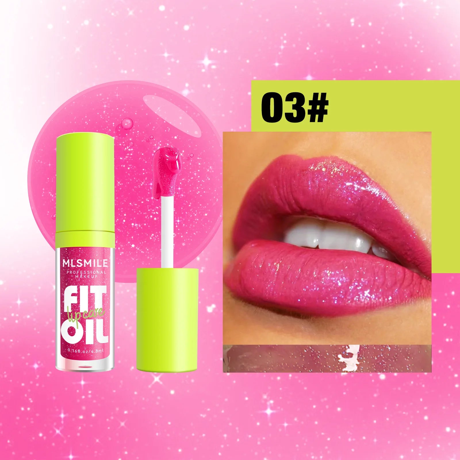 Glossy Lip Care Oil – Hydrating Plump Dewy Lips | 8 Shades