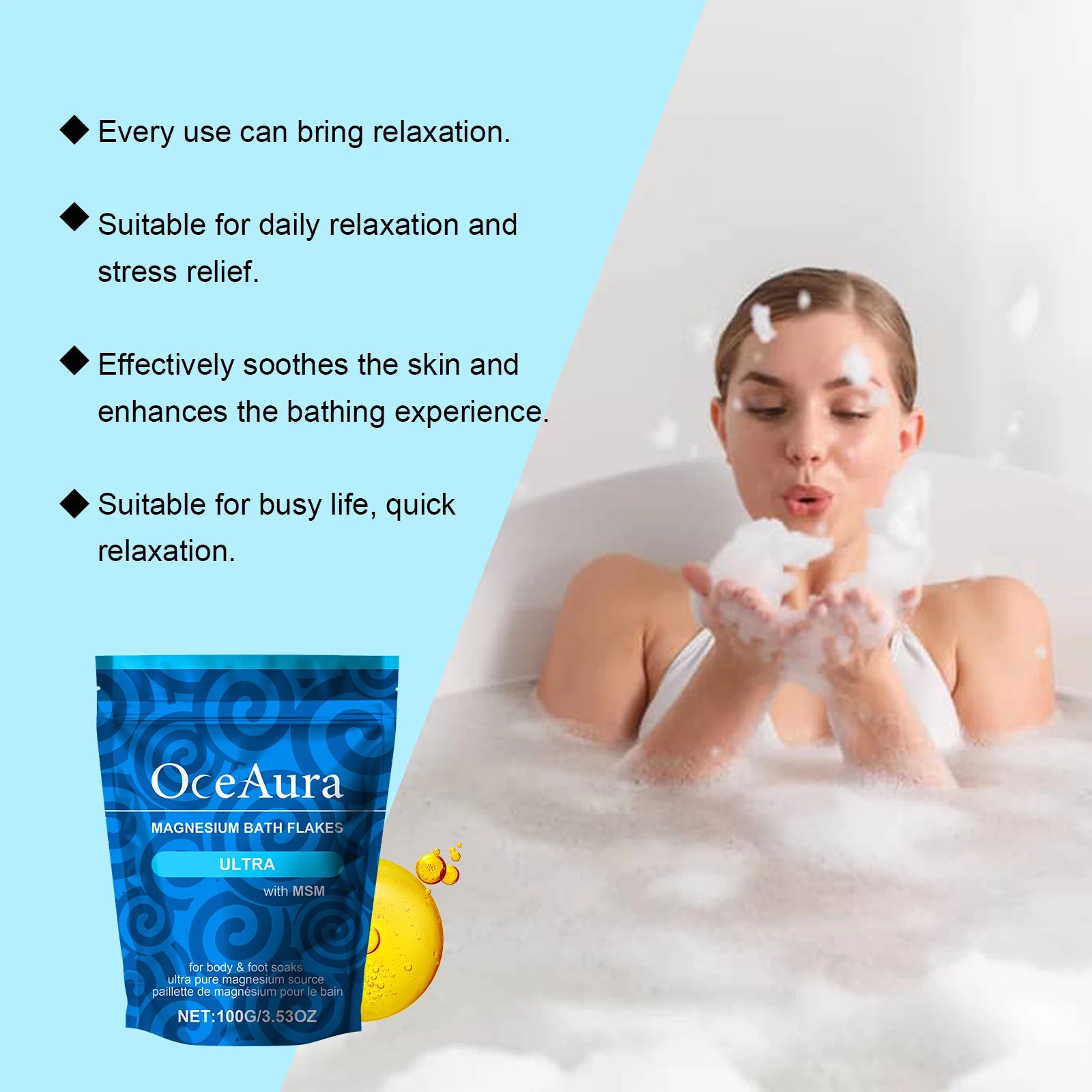 Magnesium Bath Salt Tablets – Spa Exfoliation & Relaxation