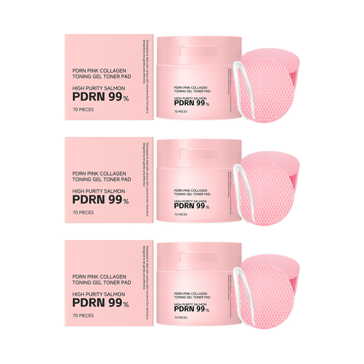 PDRN Pink Collagen Toner Pads – Hydrating Daily Care