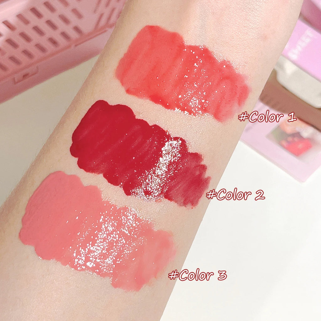Glossy Mirror Lip Gloss – Nude, Moisturizing & Waterproof | 3 Shades
