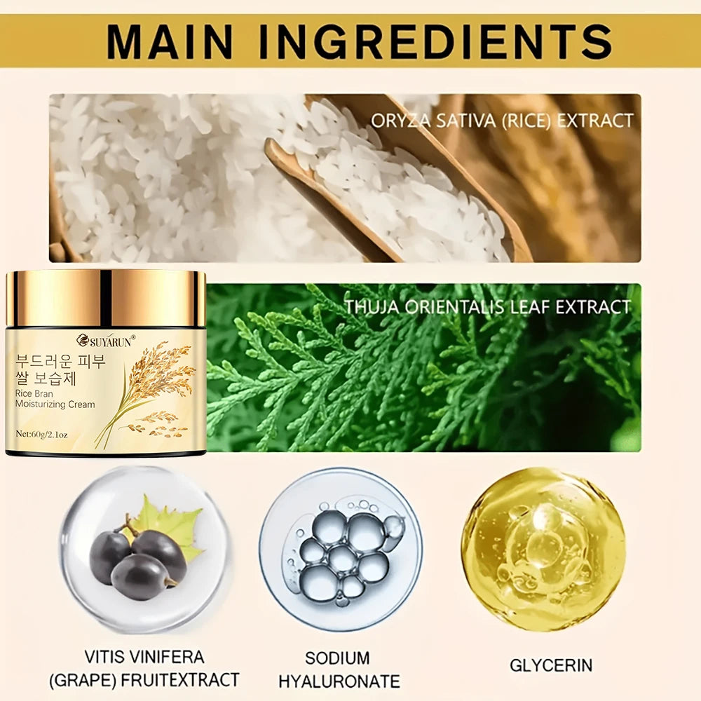 SUYARUN Rice Extract Face Cream – 24H Moisture & Brightening