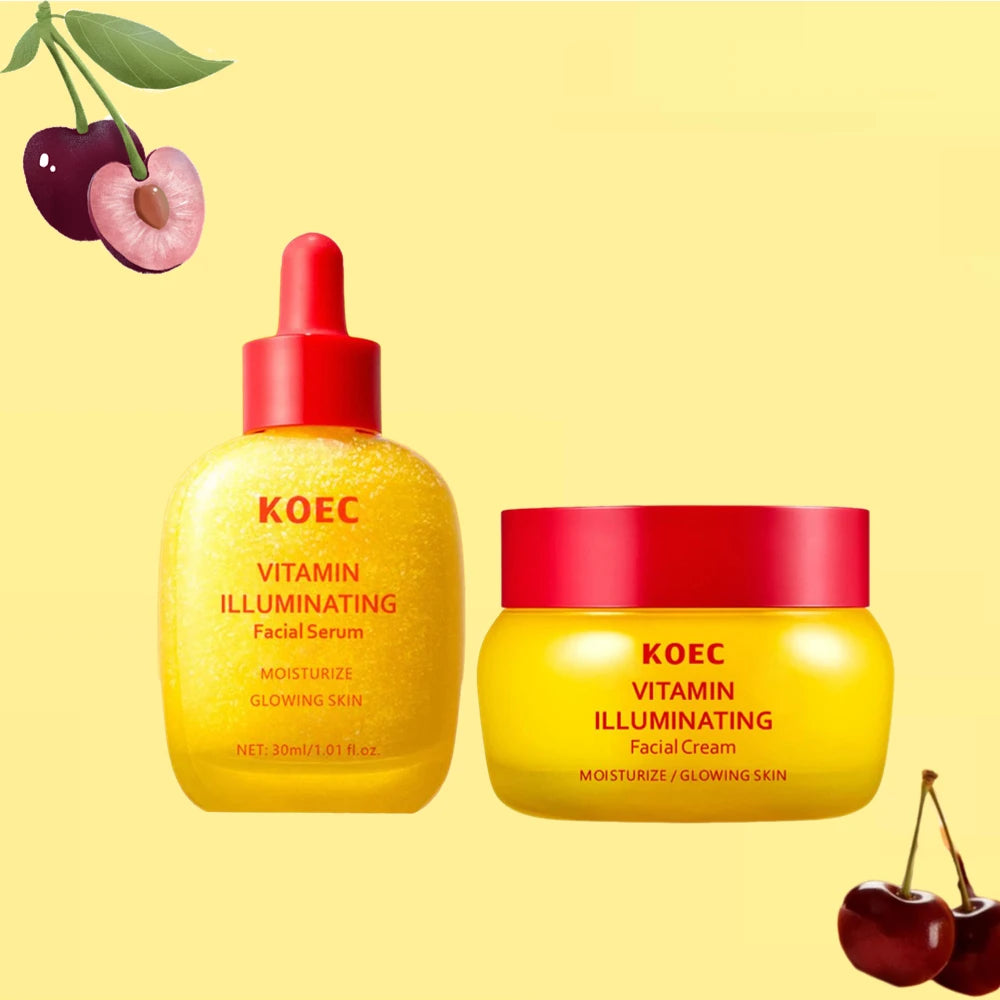 KOEC Bakuchiol & Vitamin Skincare Set – Anti-Wrinkle & Firming