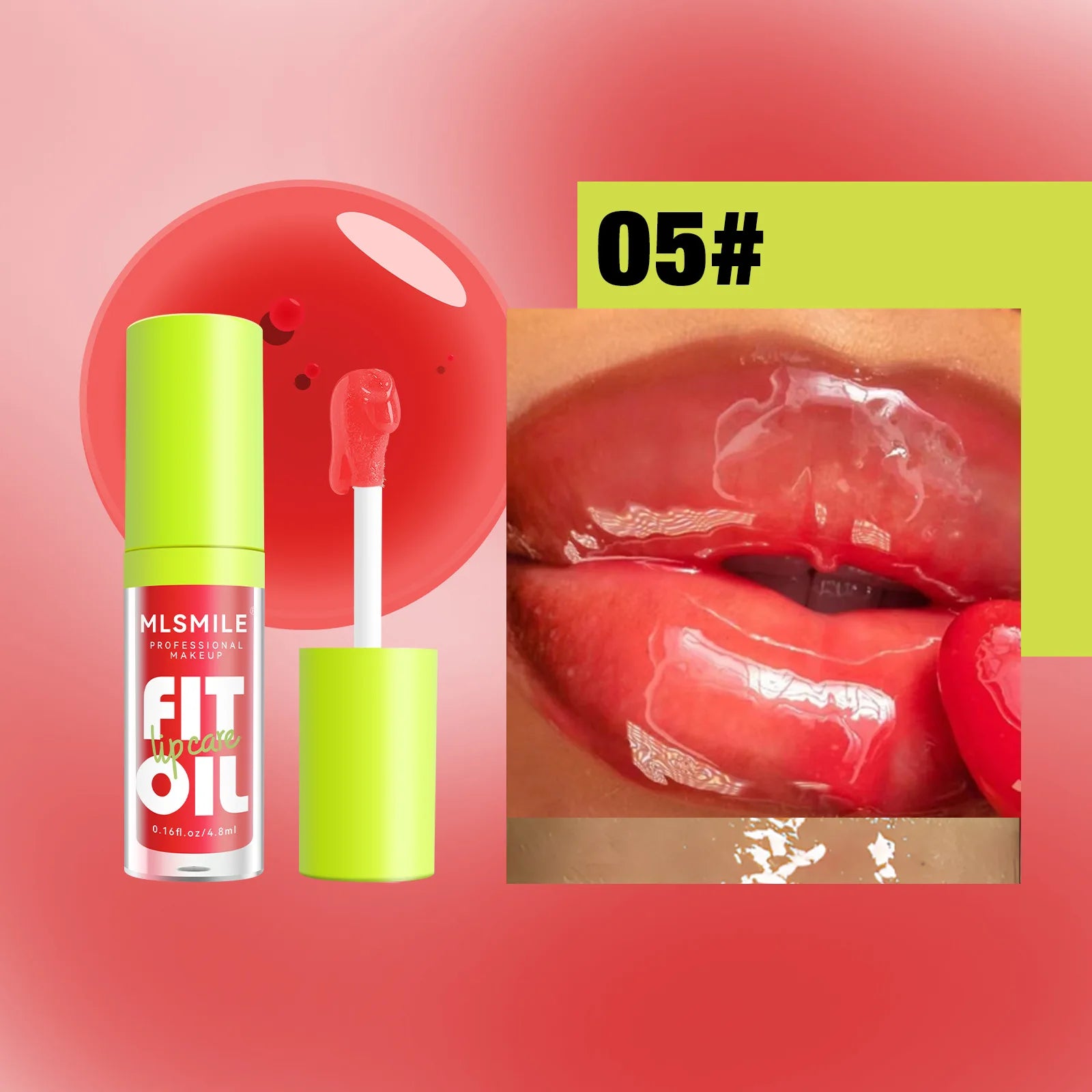 Glossy Lip Care Oil – Hydrating Plump Dewy Lips | 8 Shades