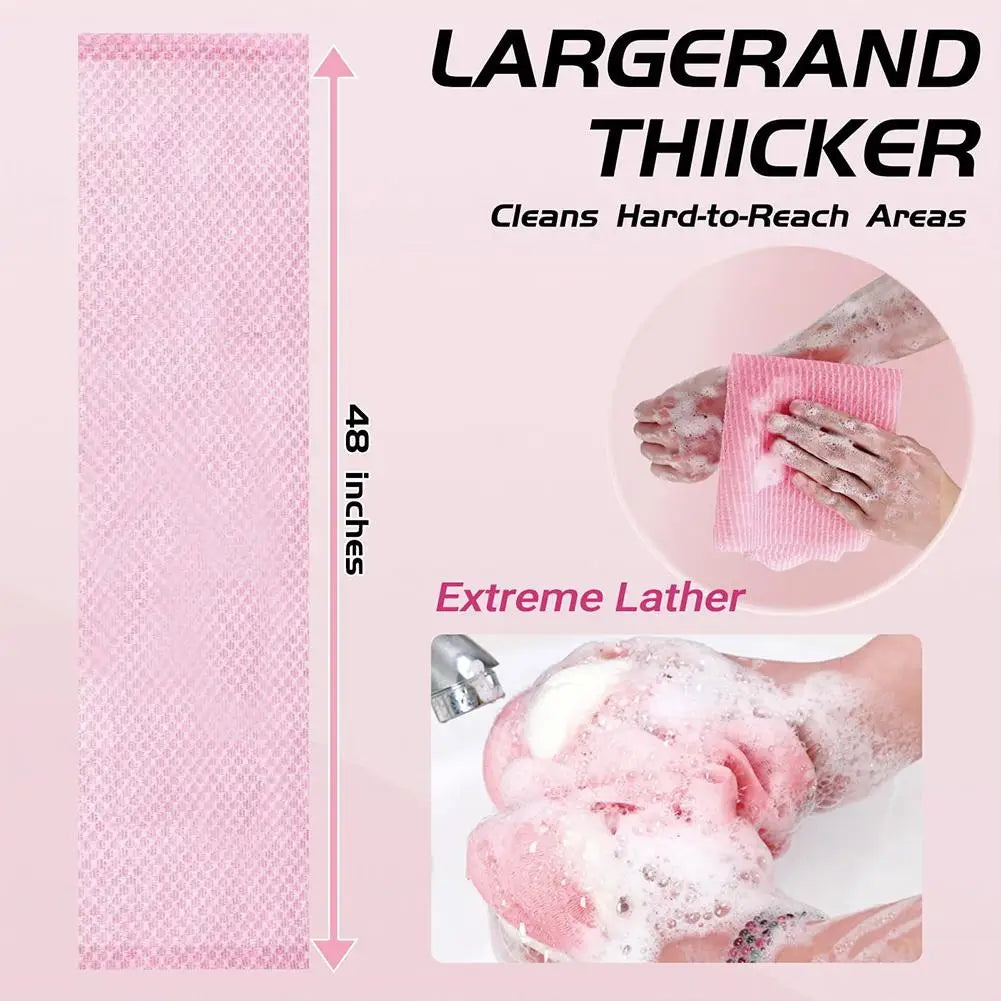 Exfoliating Bath Towel – Deep Cleansing Shower Scrub Tool