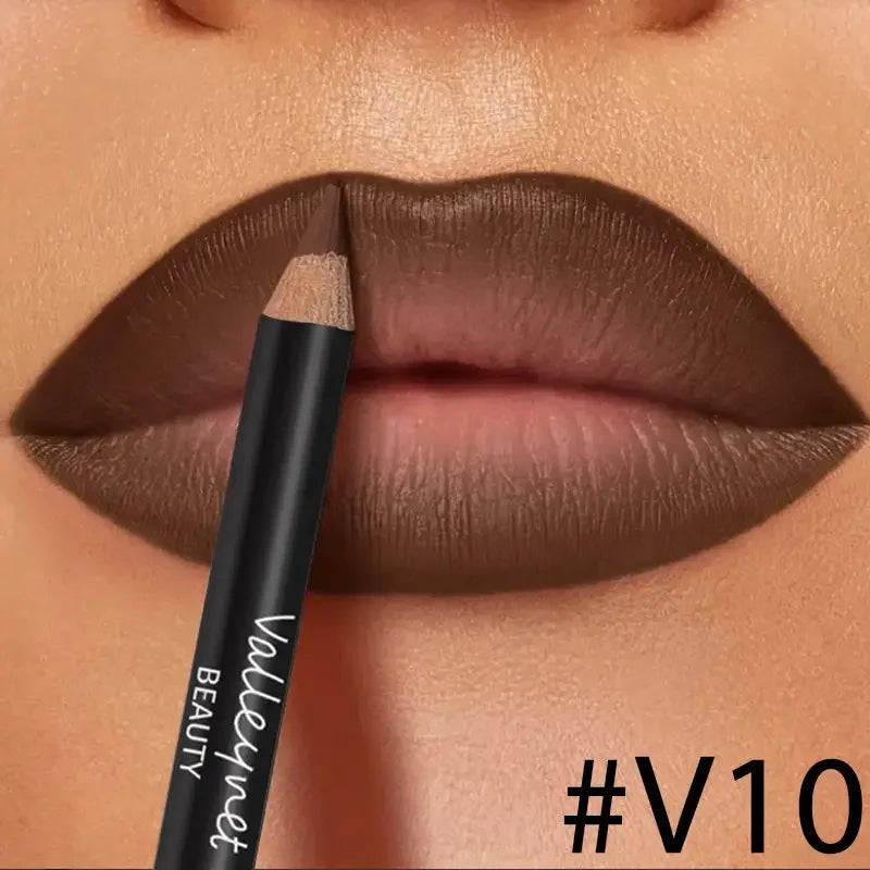 4pcs Lip Kit Set – 3 Lip Liners + Lip Glaze | Waterproof Matte Finish