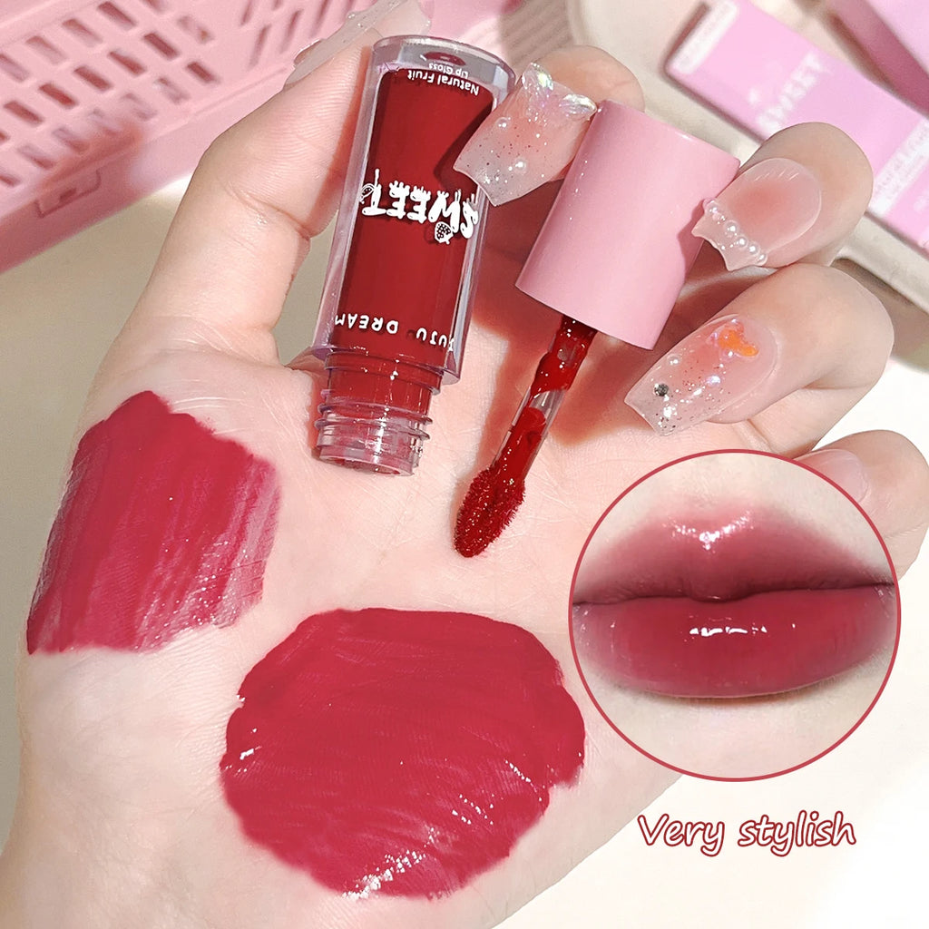Glossy Mirror Lip Gloss – Nude, Moisturizing & Waterproof | 3 Shades