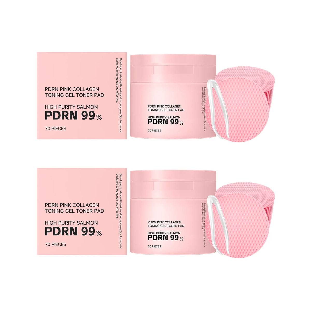 PDRN Pink Collagen Toner Pads – Hydrating Daily Care