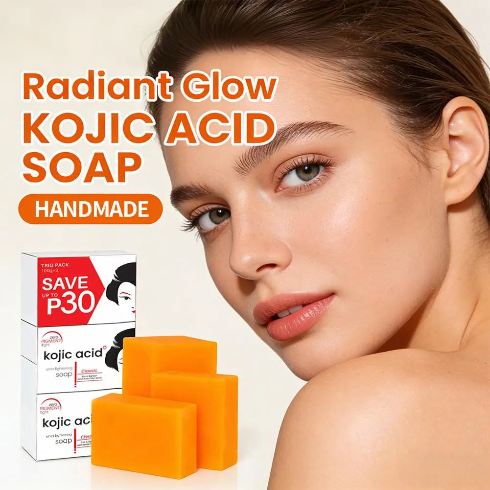 Kojic Acid Brightening Soap – Deep Cleansing & Even Skin Tone