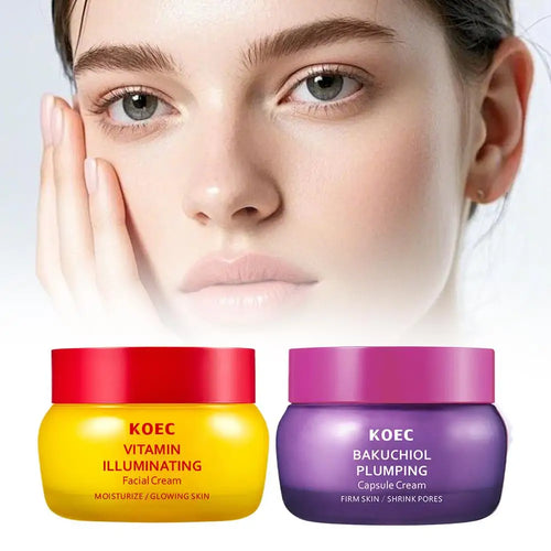 KOEC Bakuchiol & Vitamin Skincare Set – Anti-Wrinkle & Firming