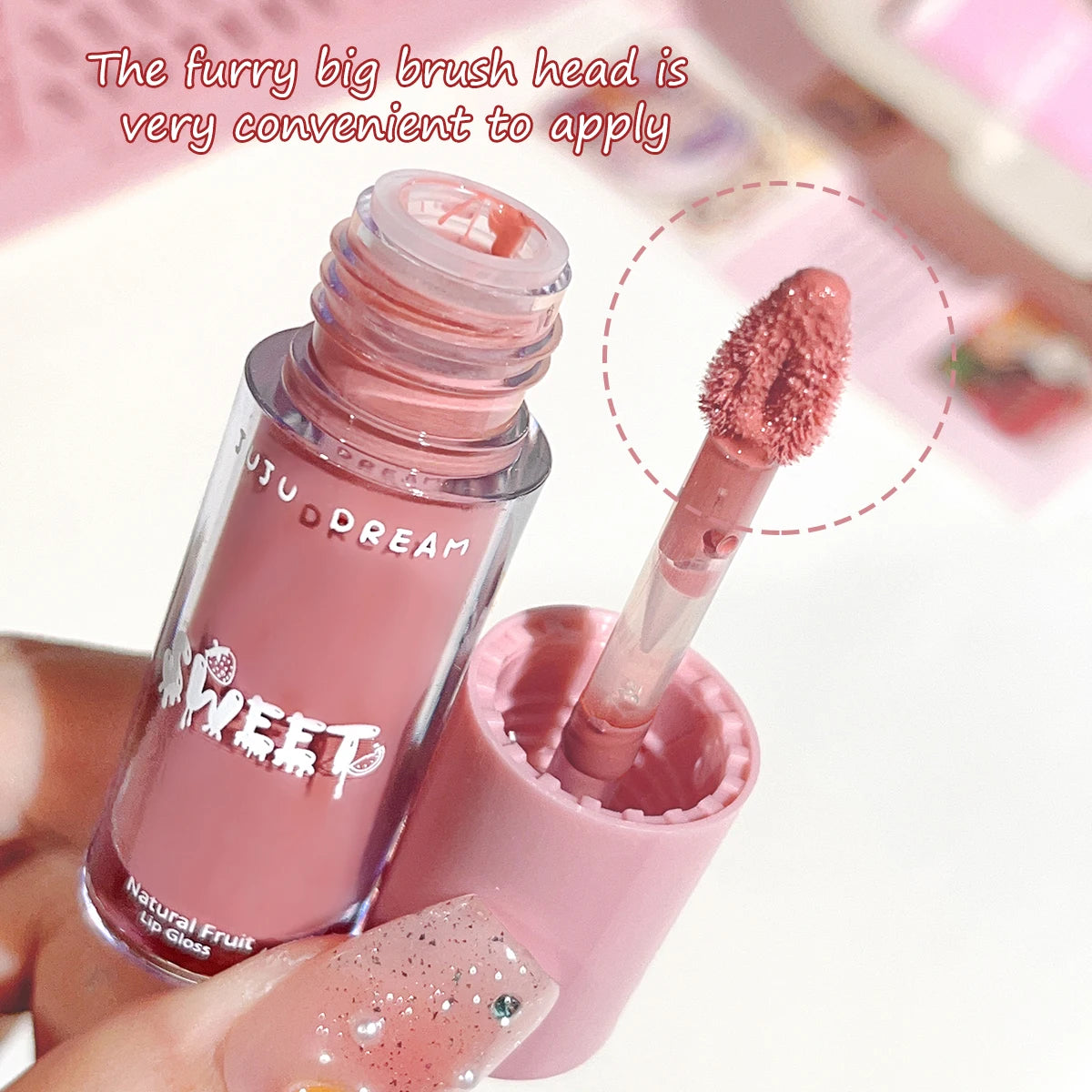 Glossy Mirror Lip Gloss – Nude, Moisturizing & Waterproof | 3 Shades