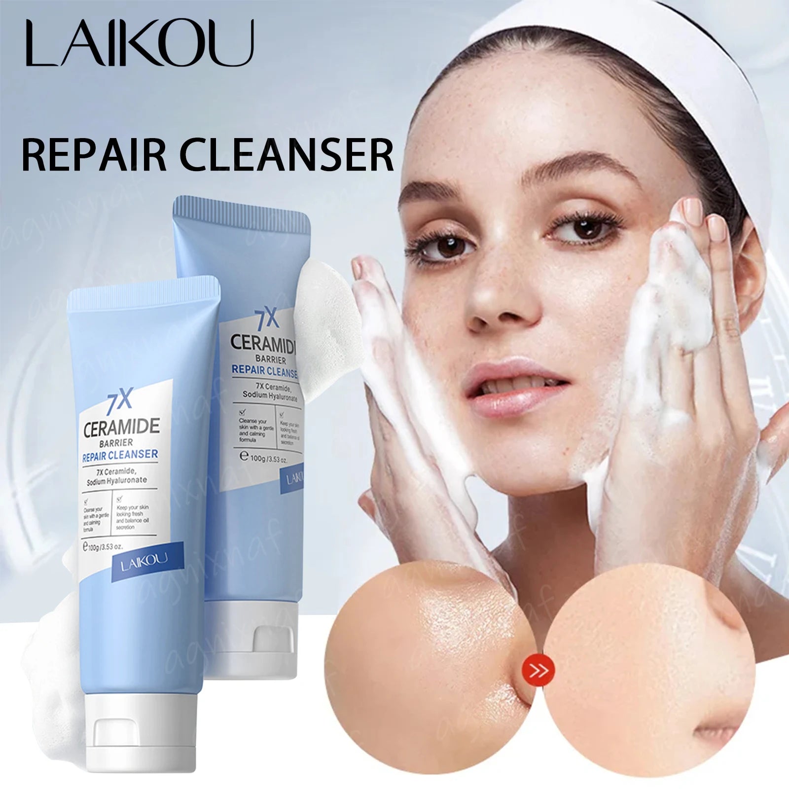 7X Ceramide Facial Cleanser – Gentle Daily Cleanser, 100g