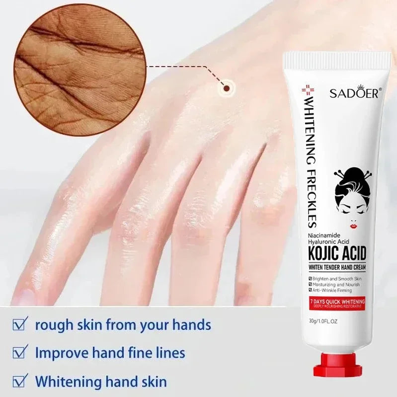 Kojic Acid Hand Cream – Brightening & Anti-Aging