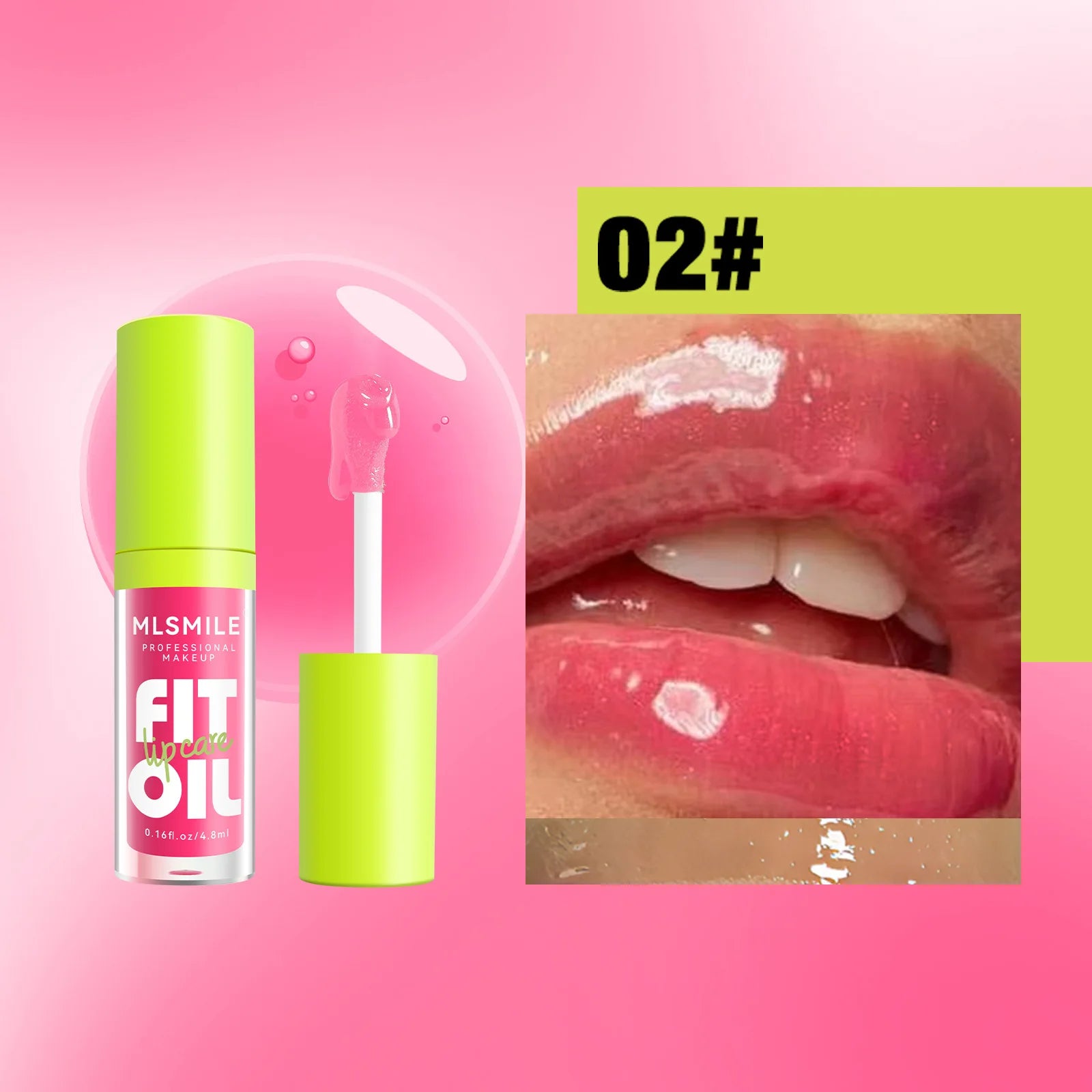 Glossy Lip Care Oil – Hydrating Plump Dewy Lips | 8 Shades