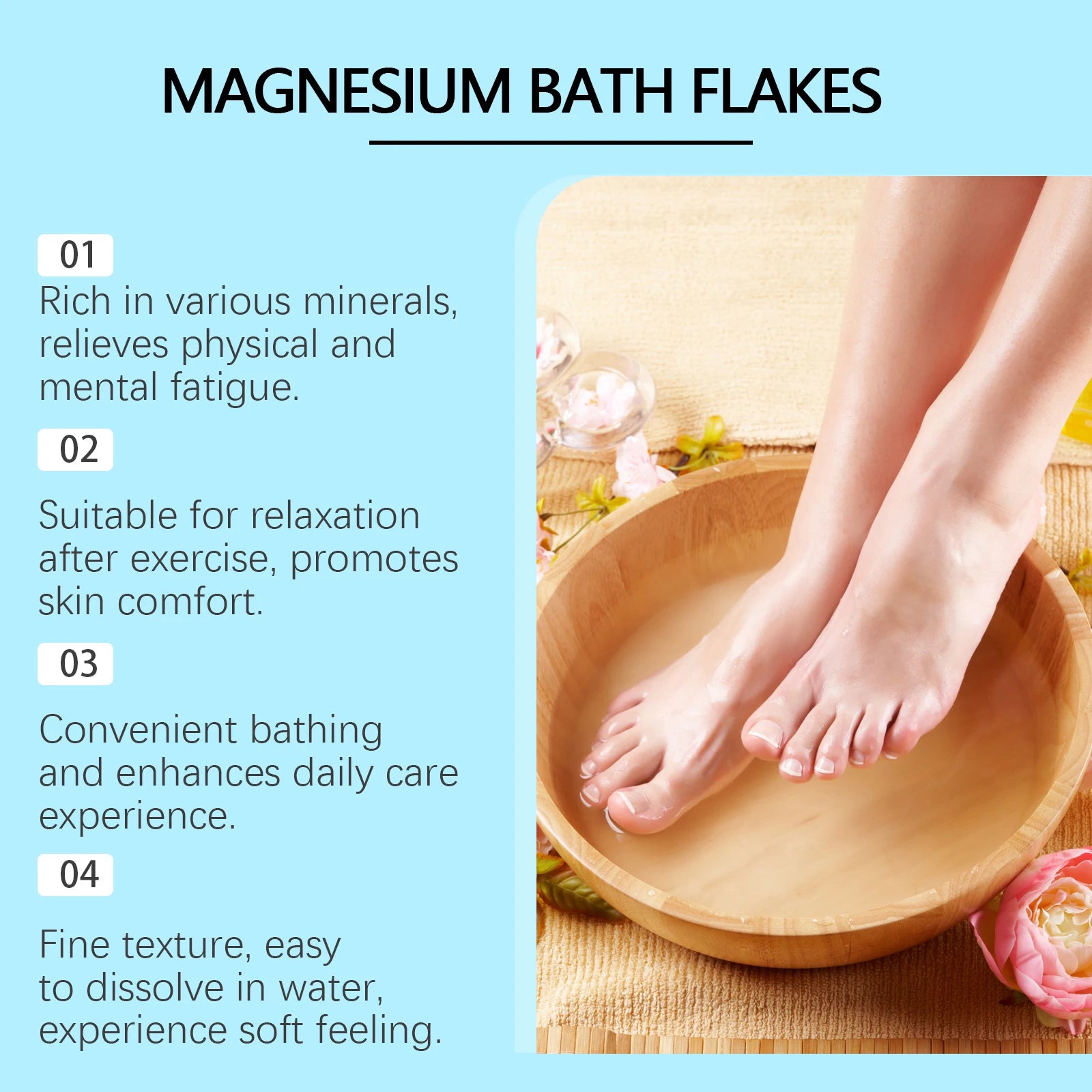 Magnesium Bath Salt Tablets – Spa Exfoliation & Relaxation